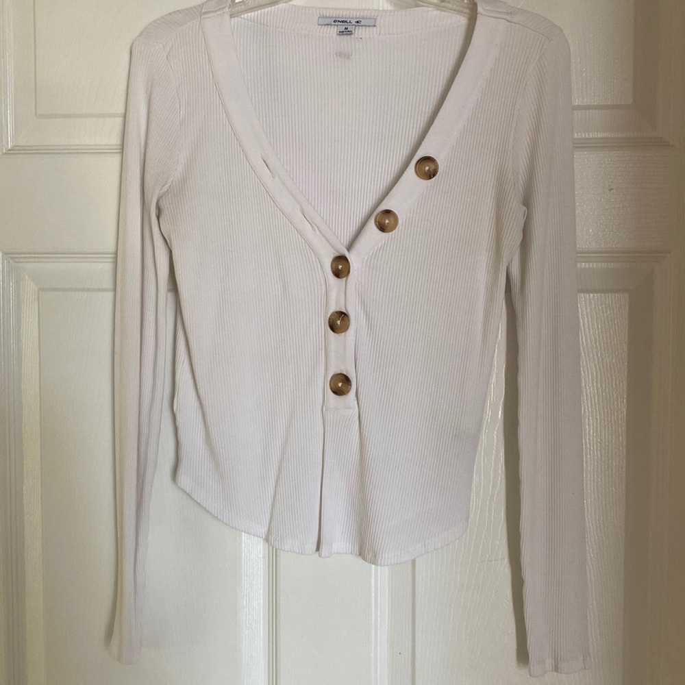 O’Neill White button down long sleeve